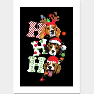 Ho Ho Ho Beagle Posters and Art